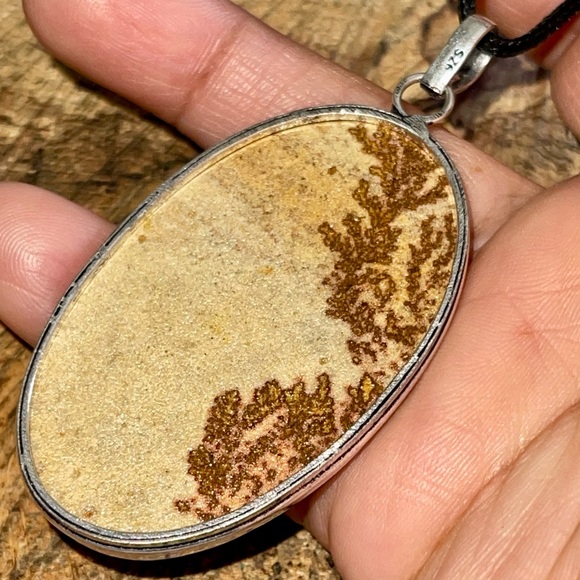 Large Dendritic Agate Pendant 2 7/8” - Picture 11 of 14